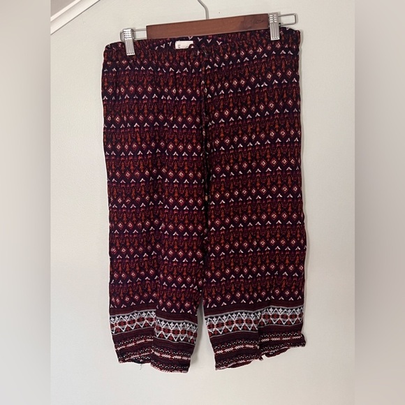Punjammies By Sudara Boho Multicolor Drawstring Wide Leg Pajama Pants Size S - Picture 1 of 7